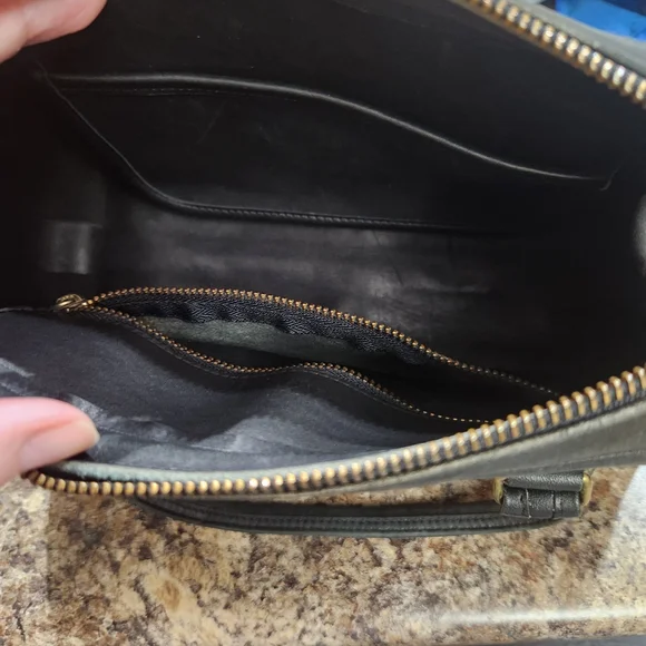 Vintage Coach Black SATCHEL Leather Bag - Picture 4 of 15